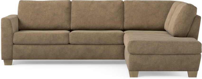 Friday - 2,5-sits soffa med divan höger - Brun