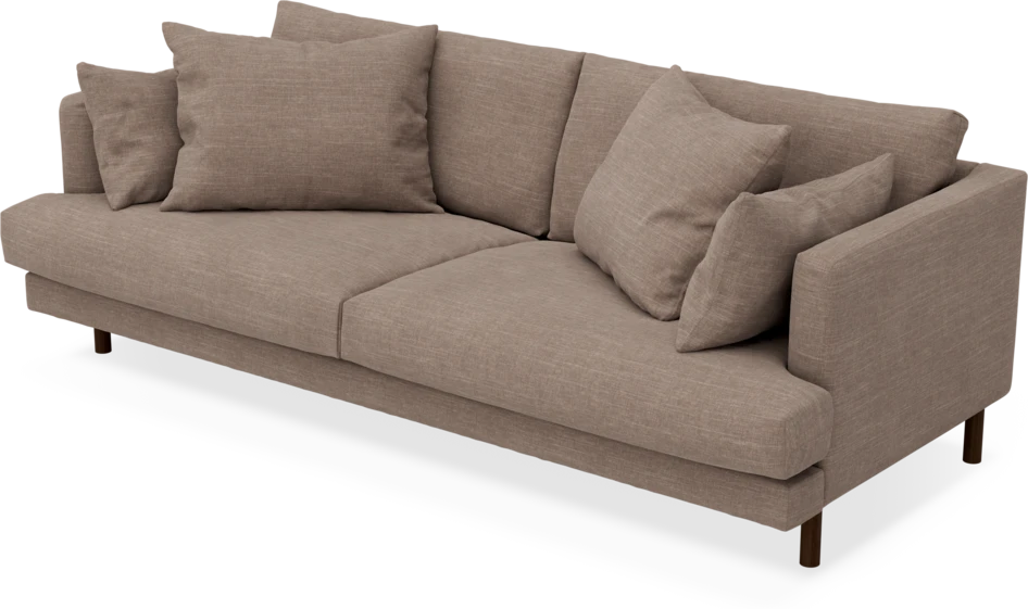 Harper - 3-sits soffa - Brun