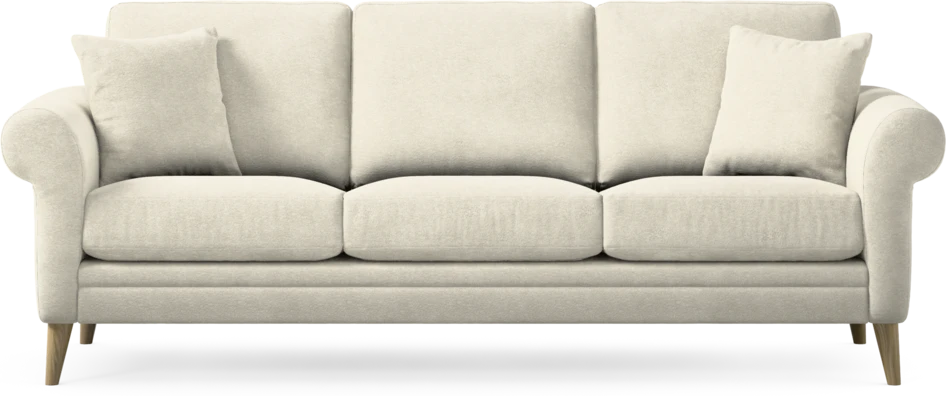 Eden - 3-sits soffa - Vit