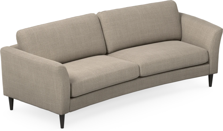 Bridge - 3-sits soffa svängd - Beige