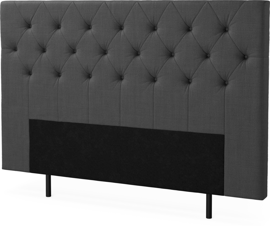 New York pikerad - Sänggavel, 90-210 cm - Grå