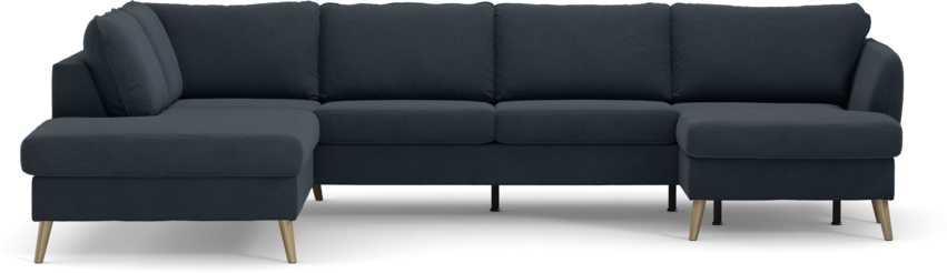 County - 3-sits soffa med divan vänster och schäslong höger - Blå