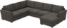 Friday - Hörnsoffa, 2+3-sits med schäslong höger - Grå