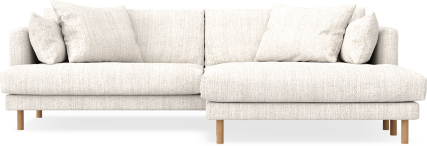Harper - 4-sits med schäslong XL höger - Vit
