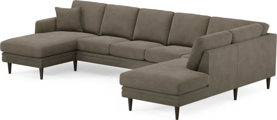 Eden - 3-sits soffa med schäslong vänster och divan höger - Beige
