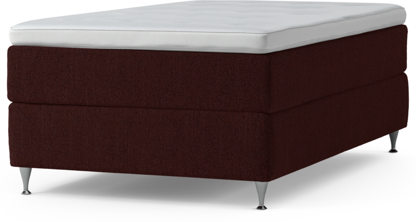 Delux Exclusive - Kontinentalsäng, enkelsäng 120 cm med bäddmadrass och sängben
