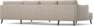 Madison Lux - 2-sits soffa med schäslong vänster och divan höger - Beige