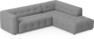 Bella - 3-sits soffa med divan höger - Grå