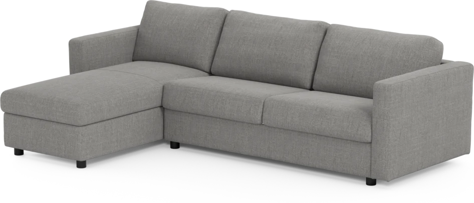 Lindö - Bäddsoffa 2,5-sits med schäslong, vändbar - Grå