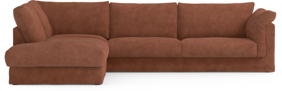 Cherrie Klädsel - Klädsel till 3-sits soffa med divan vänster - Orange