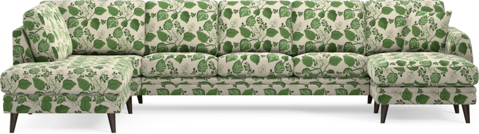 Eden - 3-sits soffa med divan vänster och schäslong höger - Flerfärgad