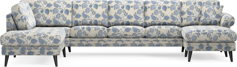 Eden - 3-sits soffa med divan vänster och schäslong höger - Flerfärgad