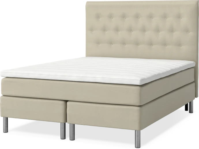 Roma Family, Kontinentalsäng, dubbelsäng med bäddmadrass och sänggavel pikerad, B 160-180