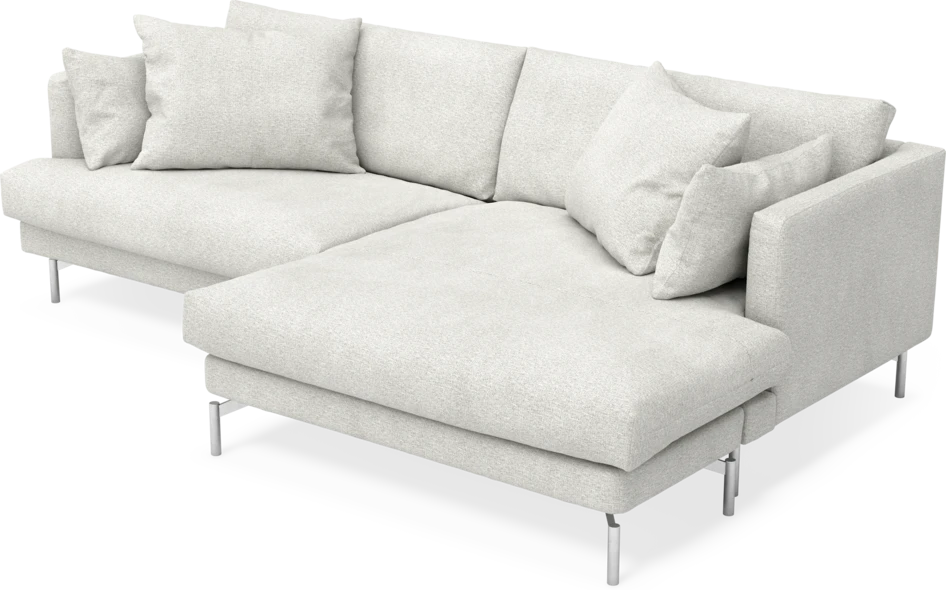 Harper - 4-sits med schäslong XL höger - Vit