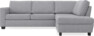 Friday - 2,5-sits soffa med divan höger - Grå