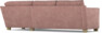 Friday - Hörnsoffa, 2,5+1,5-sits - Rosa