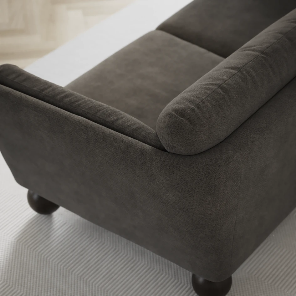 Madison Lux - 2-sits soffa med divan vänster och schäslong höger - Grå