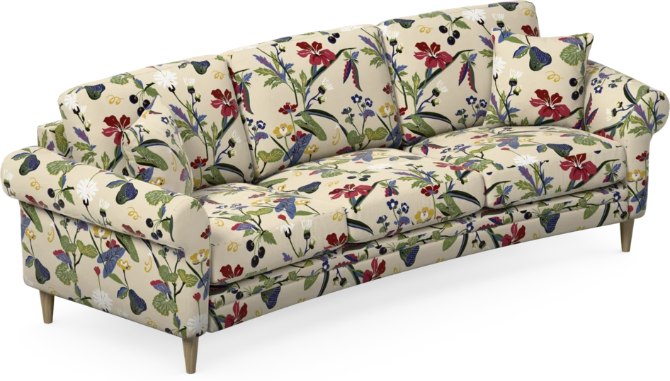 Eden - 3-sits soffa svängd - Flerfärgad
