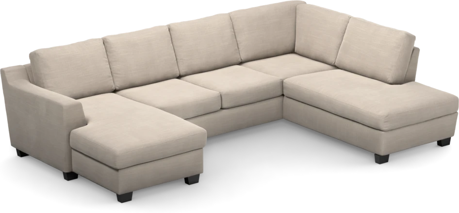 Friday - 3-sits soffa med schäslong vänster och divan höger - Beige