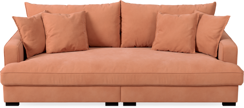 Rossi - 3-sits soffa, hel dyna - Gul