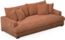 Rossi - 3-sits soffa, hel dyna - Gul