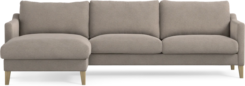 Winston - 3-sits soffa med schäslong, vändbar - Beige