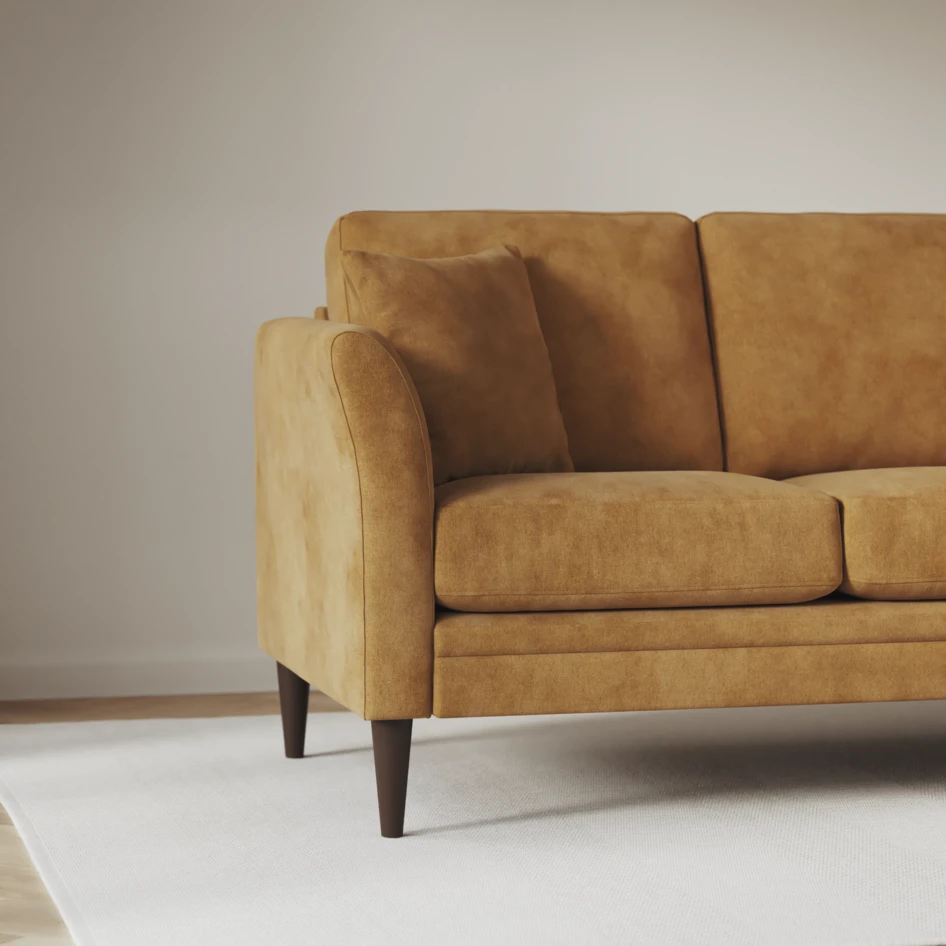 Eden - 2,5-sits soffa - Gul
