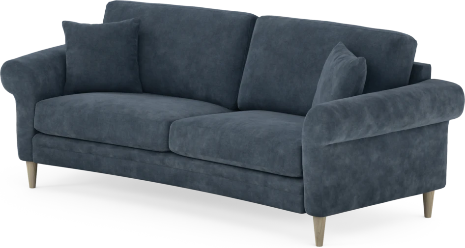 Eden - 2,5-sits soffa svängd - Blå