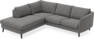 Madison - 2-sits soffa med divan vänster - Grå
