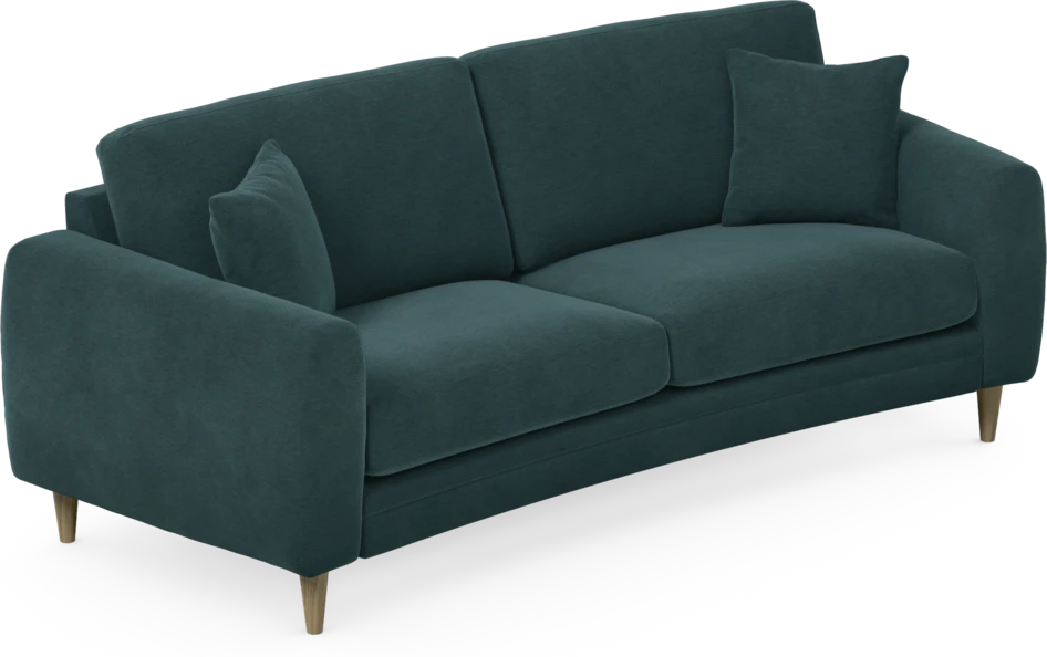 Eden - 2,5-sits soffa svängd - Blå