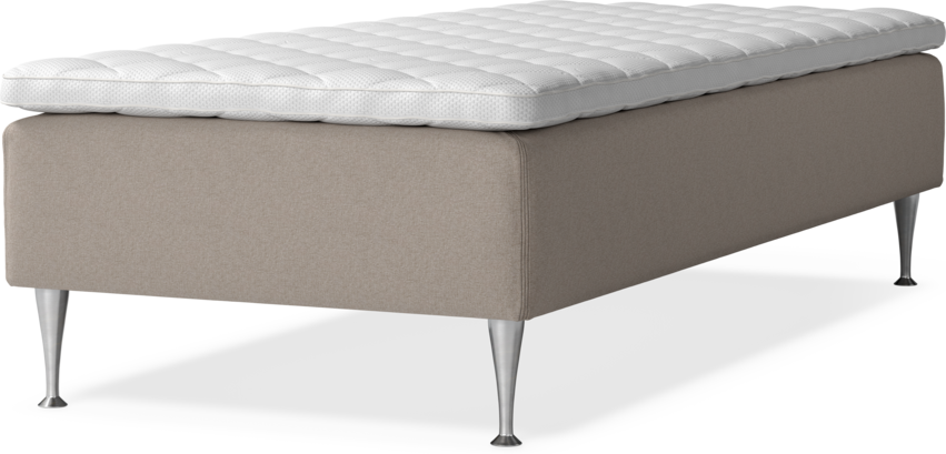 Delux Sense - Ramsäng, enkelsäng med bäddmadrass - Beige