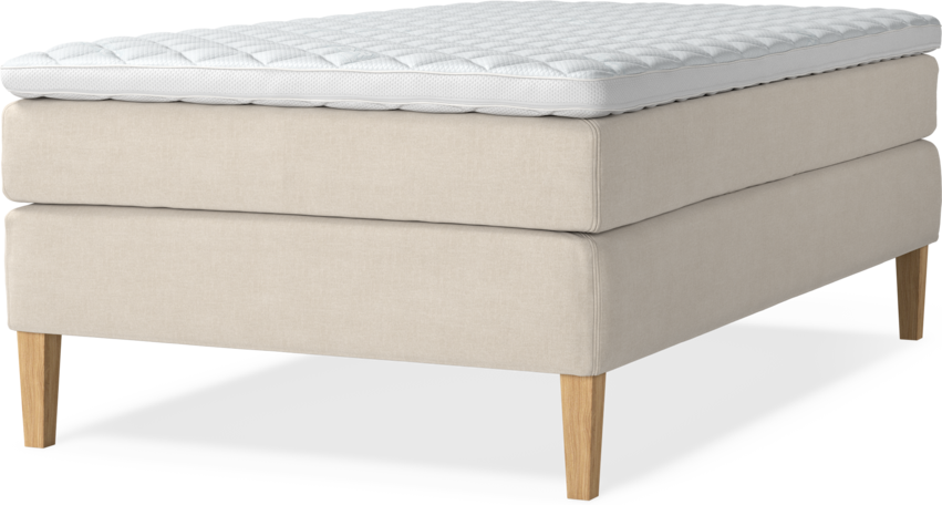 Delux Sense - Kontinentalsäng, enkelsäng 120 cm med bäddmadrass