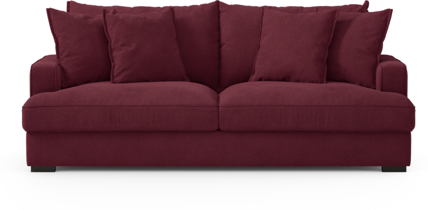 Mila - 3-sits soffa - Röd