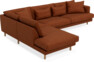 Harper - 3-sits soffa med divan vänster - Orange