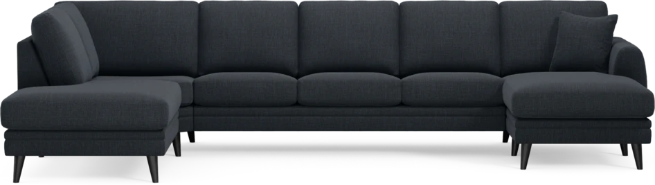 Eden - 3-sits soffa med divan vänster och schäslong höger - Blå