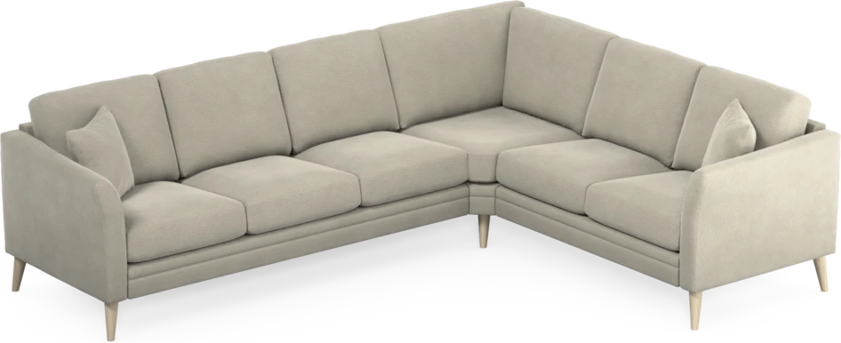 Eden - Hörnsoffa, 3+2-sits - Brun