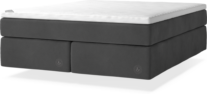 Cape Farewell Comfort - Kontinentalsäng, dubbelsäng med svävande utseende - Grå