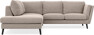 Madison - 2-sits soffa med divan vänster - Beige