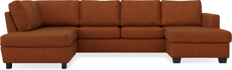 Friday - 3-sits soffa med divan vänster och schäslong höger - Orange