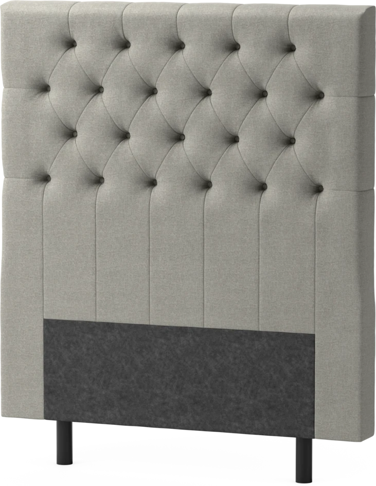 Delux Pikerad XL - Sänggavel, 90-210 cm - Grå