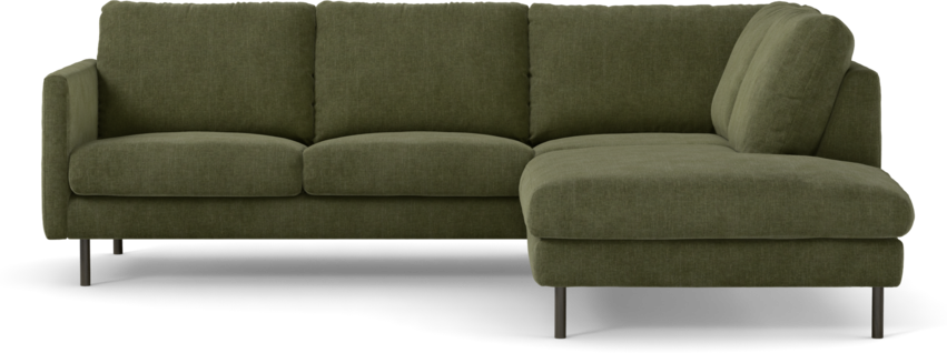 Madison Lux - 2-sits soffa med divan höger - Grön