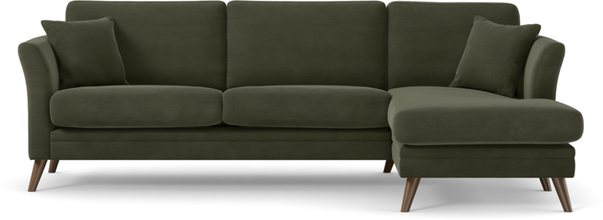 Eden - 2,5-sits soffa med schäslong - Grön