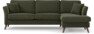 Eden - 2,5-sits soffa med schäslong - Grön