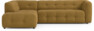Bella - 3-sits soffa med divan vänster - Orange