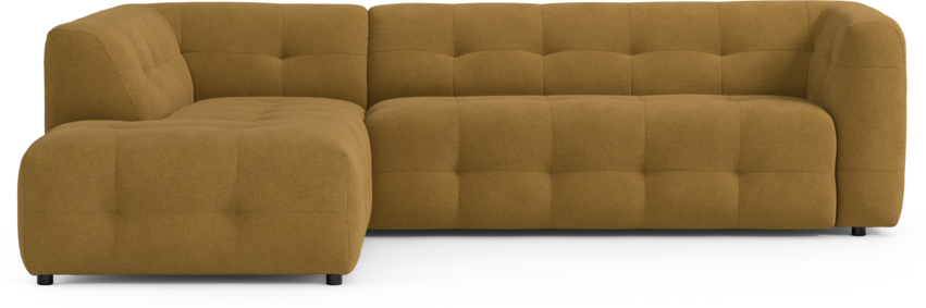 Bella - 3-sits soffa med divan vänster - Orange