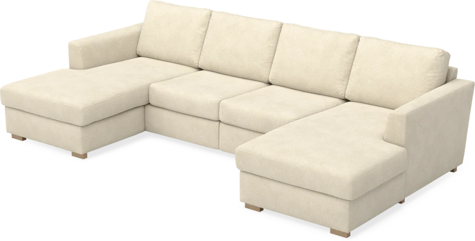 Friday - 2-sits soffa med två schäslonger - Beige
