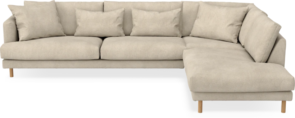 Harper - 3-sits soffa med divan höger - Beige