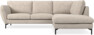 Madison Lux - 2-sits soffa med divan höger - Vit