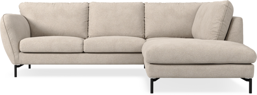 Madison Lux - 2-sits soffa med divan höger - Vit