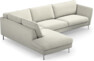 Madison - 3-sits soffa med divan vänster - Vit
